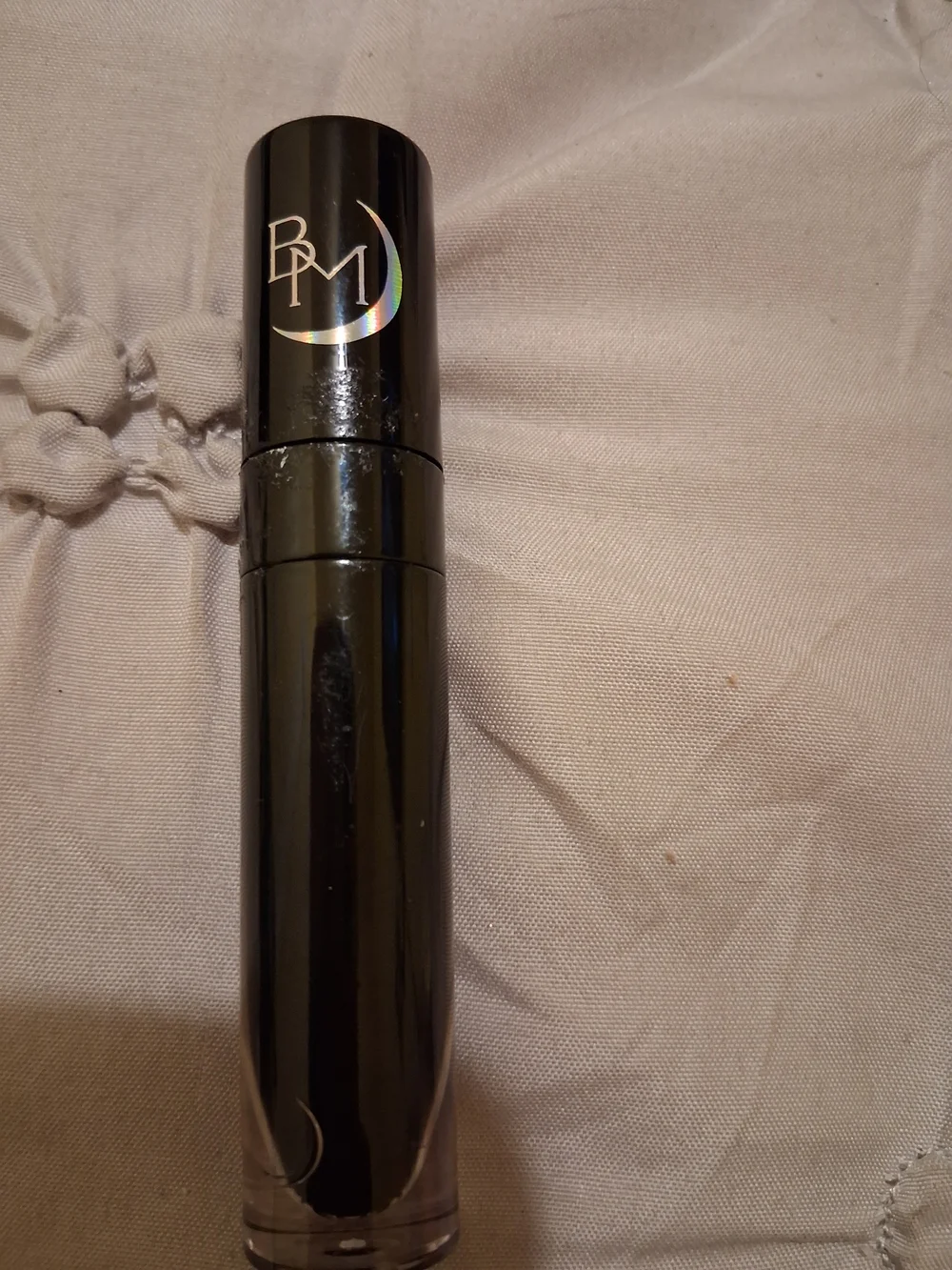 BPM Black Lipstick Case with Crescent Logo